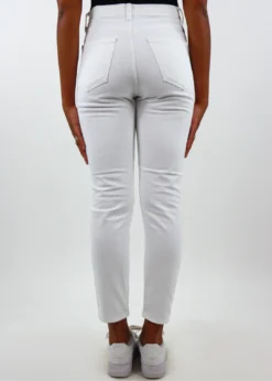 Just Black No Hard Feelings Straight Leg Jeans ★ White Denim Bottoms 10 Just Black No Hard Feelings Straight Leg Jeans ★ White Denim Bottoms