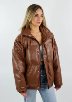 Bailey Rose Woman Like Me Puffer Jacket ★ Brown