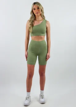 Bailey Rose Bottoms Lucky Strike Biker Shorts ★ Sage