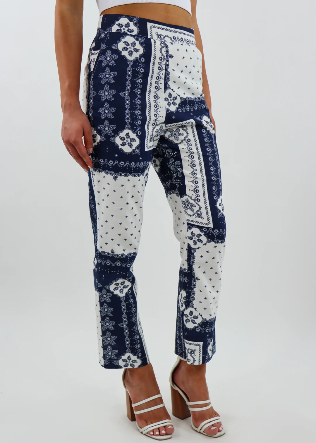 Bailey Rose Old Town Road Pants ★ Navy And White 8 Bailey Rose Old Town Road Pants ★ Navy And White