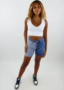 Bailey Rose Malibu Nights Jean Shorts ★ Two Toned