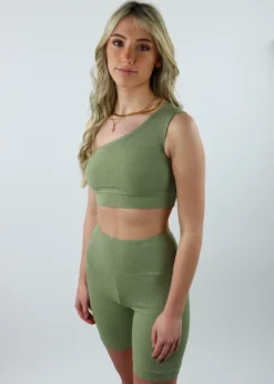 Bailey Rose Tops Lucky Strike One Shoulder Top ★ Sage