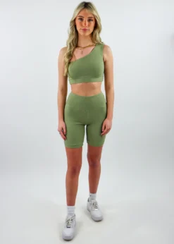 Bailey Rose Tops Lucky Strike One Shoulder Top ★ Sage