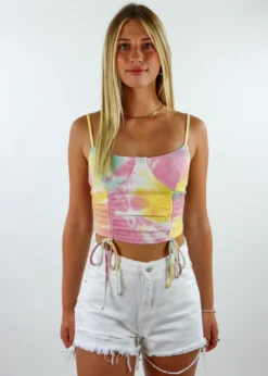 Bailey Rose Tops Solar Power Tank Top ★ Multi Color Tie Dye