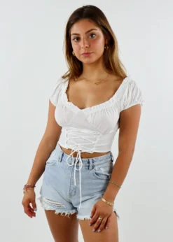 Beginning Boutique 68 Bailey Rose Somebody To Love Top ★ White