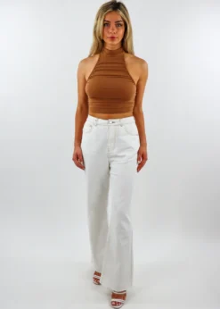 Bailey Rose Plastic Hearts Halter Top ★ Cocoa Tops