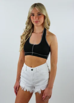 Bailey Rose Tops Best Friend Halter Top ★ Black