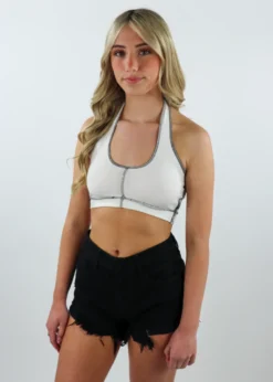 Bailey Rose Tops Best Friend Halter Top ★ White