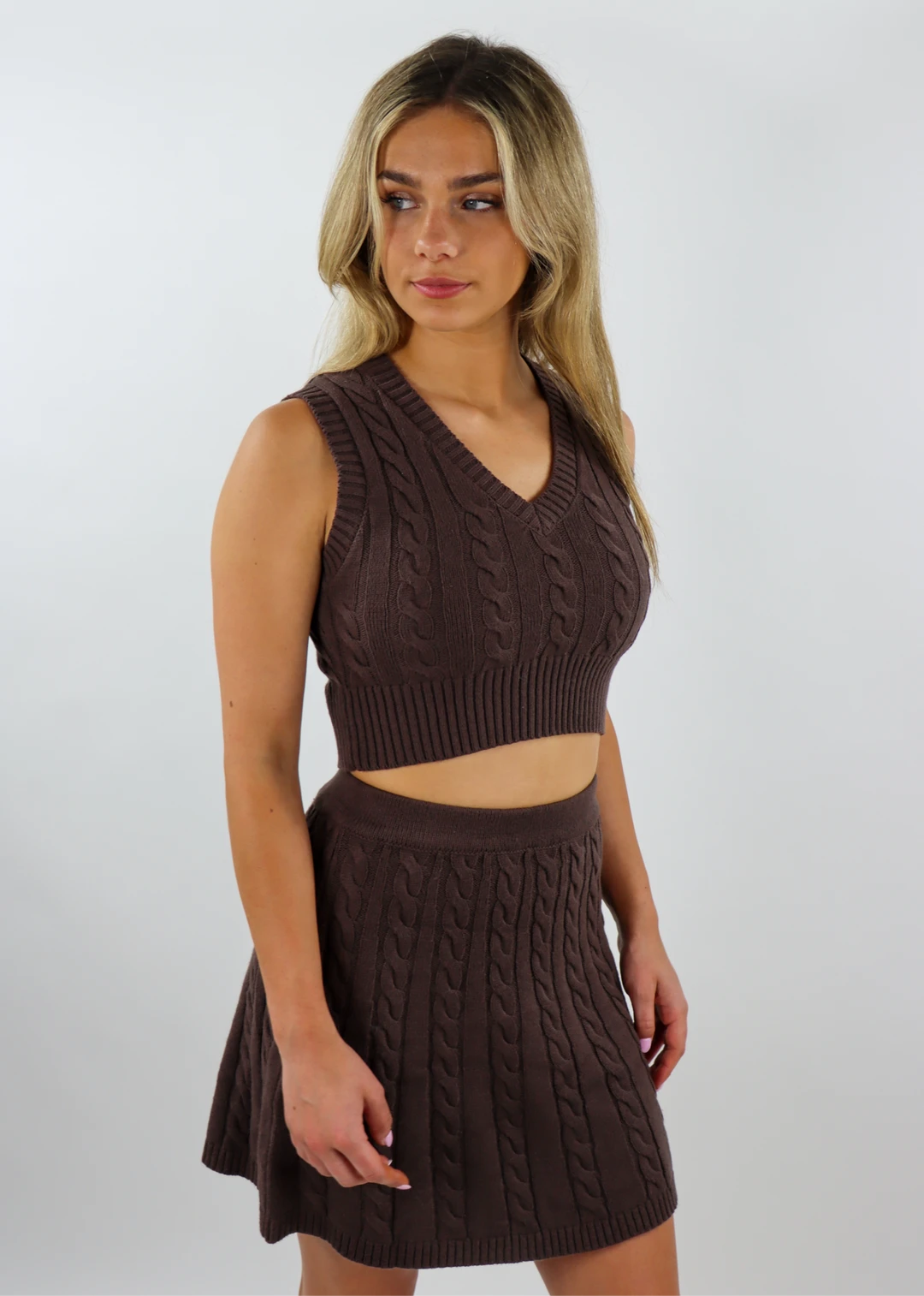 Bailey Rose Tops Up All Night Sweater Vest ★ Brown 5 Bailey Rose Tops Up All Night Sweater Vest ★ Brown