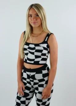 Bailey Rose Wild Side Tank ★ Checkered Tops