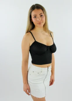 Blue Blush Tops Can We Kiss Forever Top ★ Black