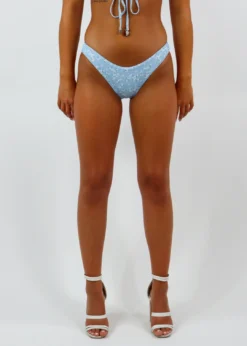 Dippin' Daisy's Another Day In Paradise Bikini Bottom ★ Blue Floral Newness