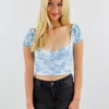 Tic Toc Babygirl Top ★ Blue Tie Dye Tops 1 Tic Toc Babygirl Top ★ Blue Tie Dye Tops