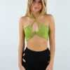 Pepper Mayo Tops Beautiful Stranger Halter Top ★ Lime
