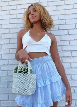 Bailey Rose Be Kind Halter Top ★ White Tops