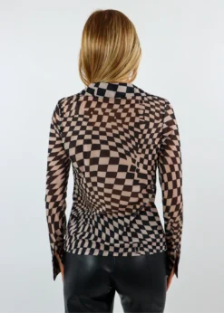 NIA Tops Been Like This Top ★ Black & Tan Checkered