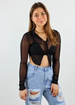 Stevenella Tops Dark Fantasy Top ★ Black