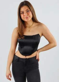 Stevenella Tops Kylie Corset Top ★ Black