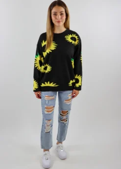 Daisy Street LTD Sunflower Field Sweater ★ Black 9 Daisy Street LTD Sunflower Field Sweater ★ Black