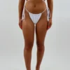 Motel Bold As Love Bikini Side Tie Bottom ★ White 2 Motel Bold As Love Bikini Side Tie Bottom ★ White