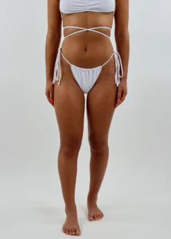 Motel Bold As Love Bikini Side Tie Bottom ★ White
