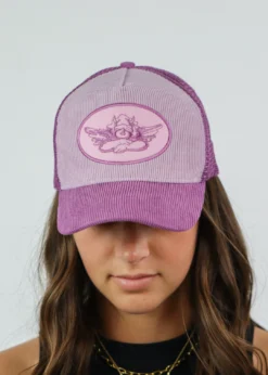 Boys Lie Corduroy Trucker Hat ★ Grape Soda Newness