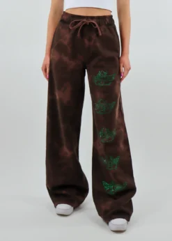 Boys Lie Wonderful Day To Dump Him Sweats ★ Brown Tie Dye Bottoms