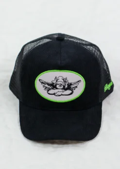 Beginning Boutique 23 Accessories Boys Lie Corduroy Trucker Hat ★ Black