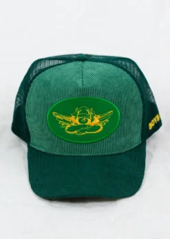 Boys Lie Corduroy Trucker Hat ★ Forest Green Accessories