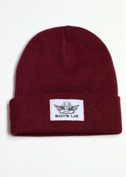 Boys Lie V2 Beanie ★ Burgundy