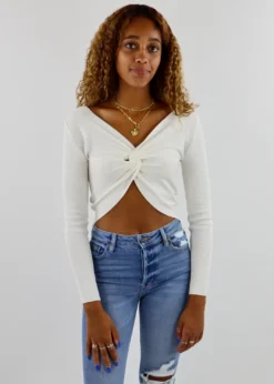 Et Clet Twisted Fantasy Long Sleeve Top ★ White