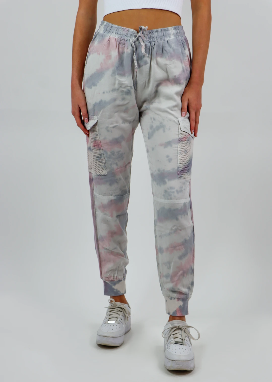 Vintage Havana Burning Heart Joggers ★ Pink & Grey Tie Die 5 Vintage Havana Burning Heart Joggers ★ Pink & Grey Tie Die