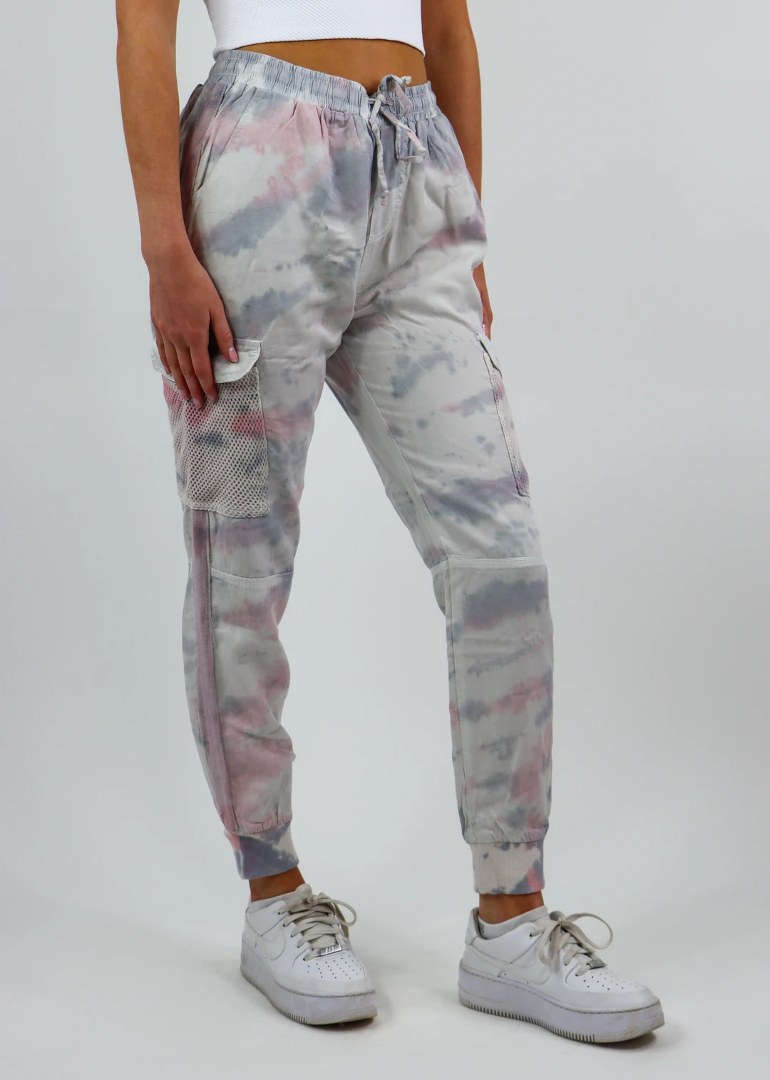 Vintage Havana Burning Heart Joggers ★ Pink & Grey Tie Die 3 Vintage Havana Burning Heart Joggers ★ Pink & Grey Tie Die