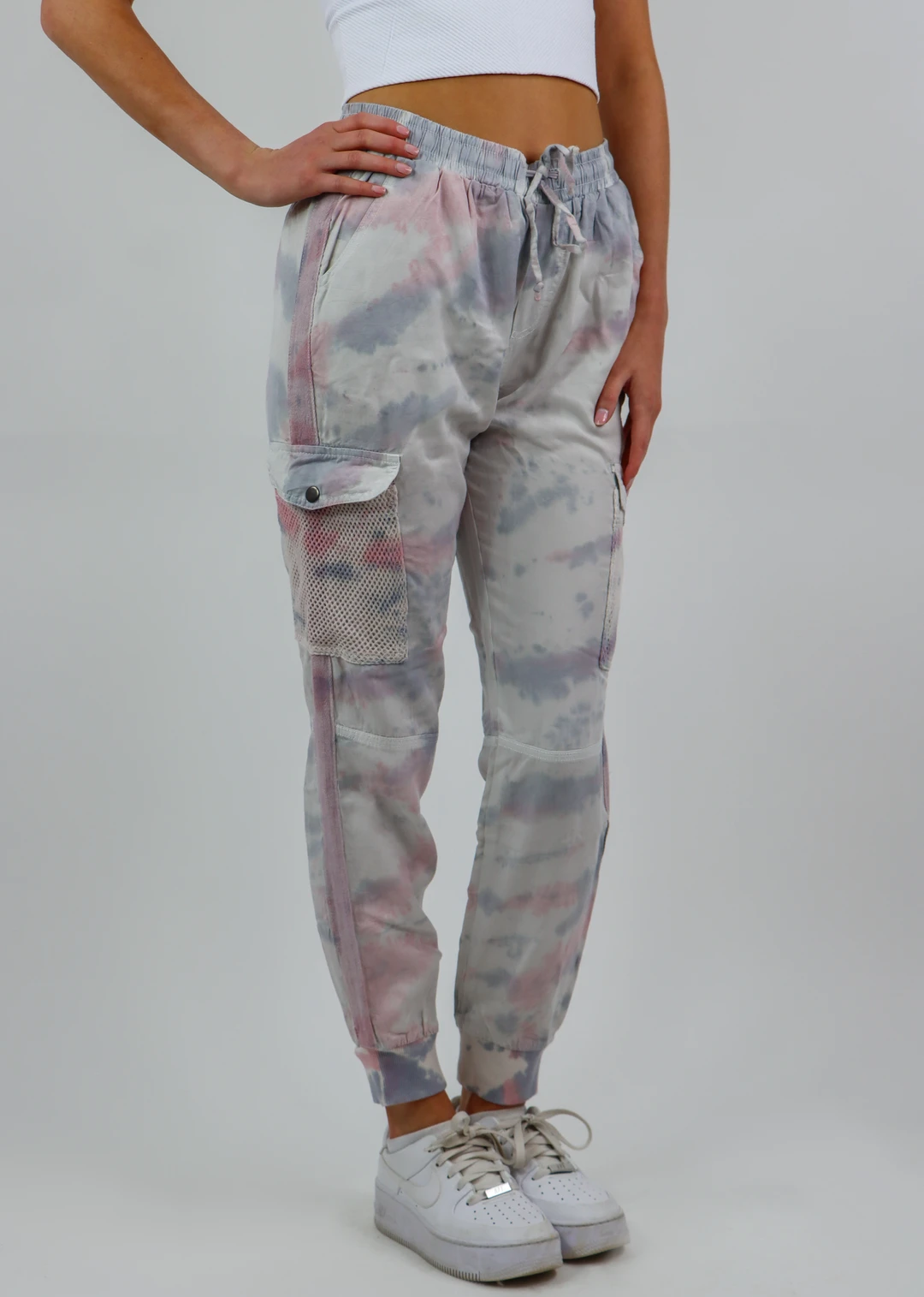 Vintage Havana Burning Heart Joggers ★ Pink & Grey Tie Die 6 Vintage Havana Burning Heart Joggers ★ Pink & Grey Tie Die