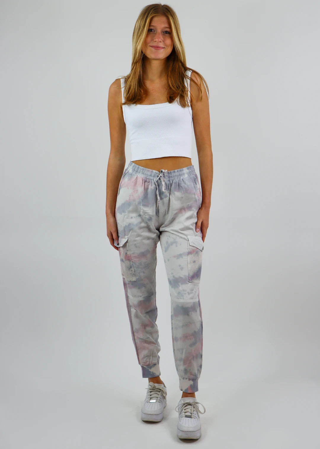 Vintage Havana Burning Heart Joggers ★ Pink & Grey Tie Die 4 Vintage Havana Burning Heart Joggers ★ Pink & Grey Tie Die
