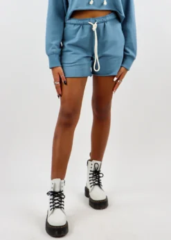 Cotton Candy Bottoms Better Together Sweat Shorts ★ Dusty Blue