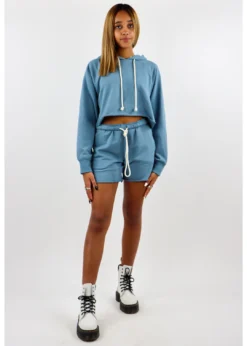 Cotton Candy Bottoms Better Together Sweat Shorts ★ Dusty Blue