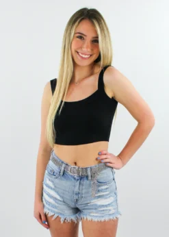 Cotton Candy Tops Dazed And Confused Tank ★ Black