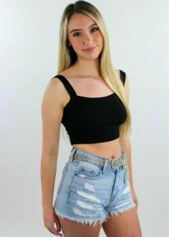 Cotton Candy Tops Dazed And Confused Tank ★ Black