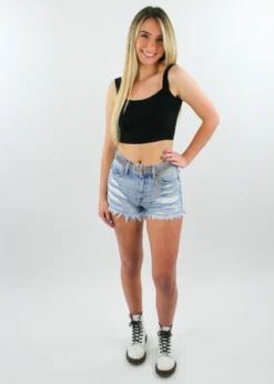 Cotton Candy Tops Dazed And Confused Tank ★ Black