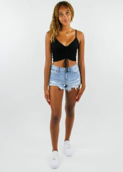 Cotton Candy Easy Lovin Top ★ Black