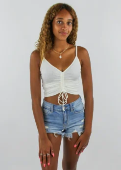 Cotton Candy Easy Lovin Top ★ White Tops