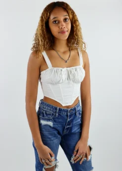 Cotton Candy Tops Midnight City Top ★ White