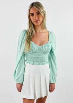 Beginning Boutique 78 Cotton Candy Sale Love Story Top ★ Mint