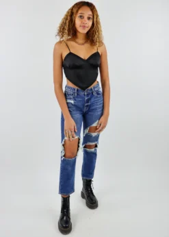 Cotton Candy Moon And Stars Top ★ Black Tops