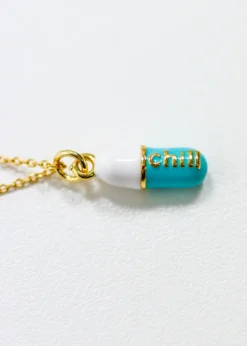 Luxe Group Chill Pill Necklace ★ Teal Accessories