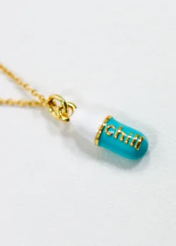 Luxe Group Chill Pill Necklace ★ Teal Accessories