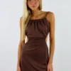 Sky To Moon End Of Time Dress ★ Brown Dresses