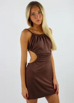Sky To Moon End Of Time Dress ★ Brown Dresses