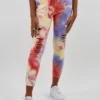 Dance & Marvel Best Life Joggers ★ Coral & Purple Tie Dye Bottoms